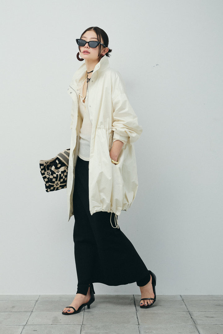 [予約/SET]パールタフタロングマンパ+ダンボールニットスカート+スリットレギンス(3set)