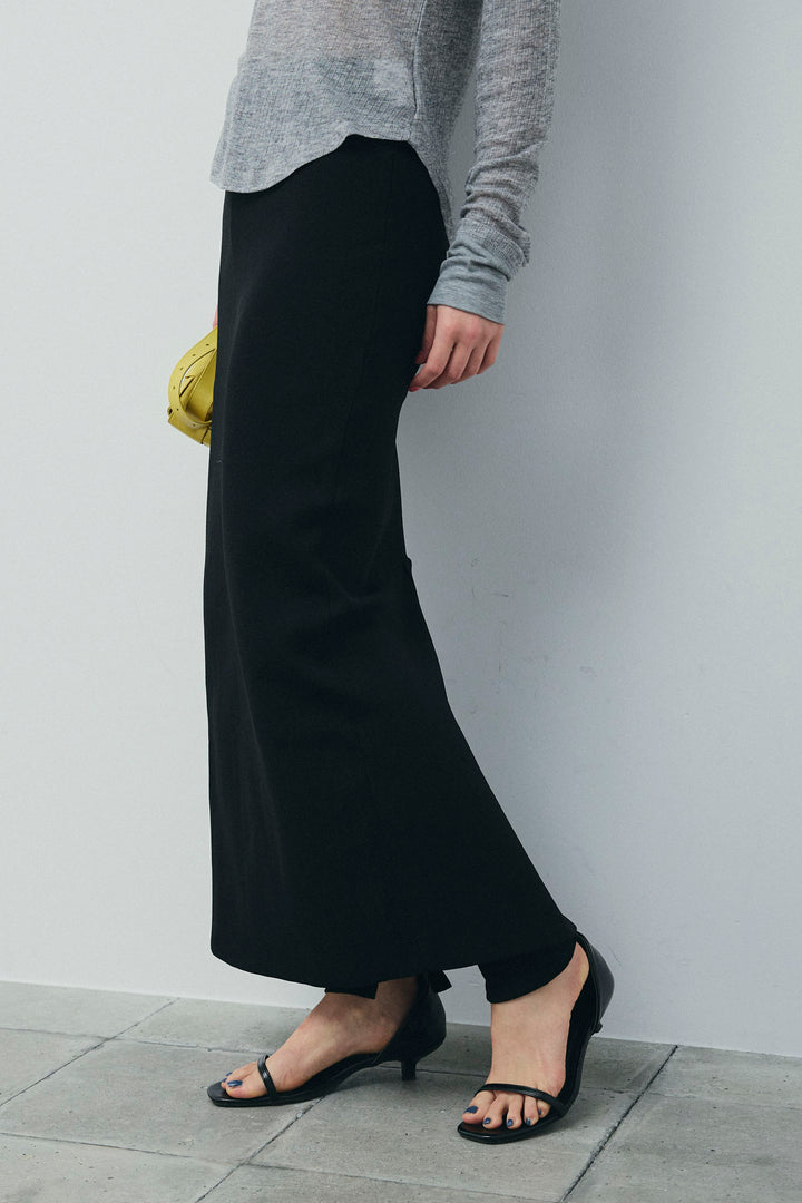 [予約/SET]ダンボールニットスカート+ラメレースラップスカート(2set)