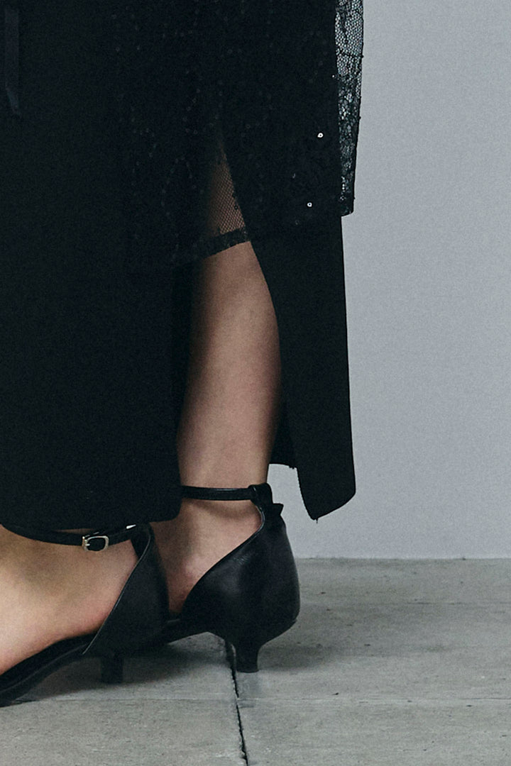 [予約/SET]パールタフタロングマンパ+ダンボールニットスカート+スリットレギンス(3set)