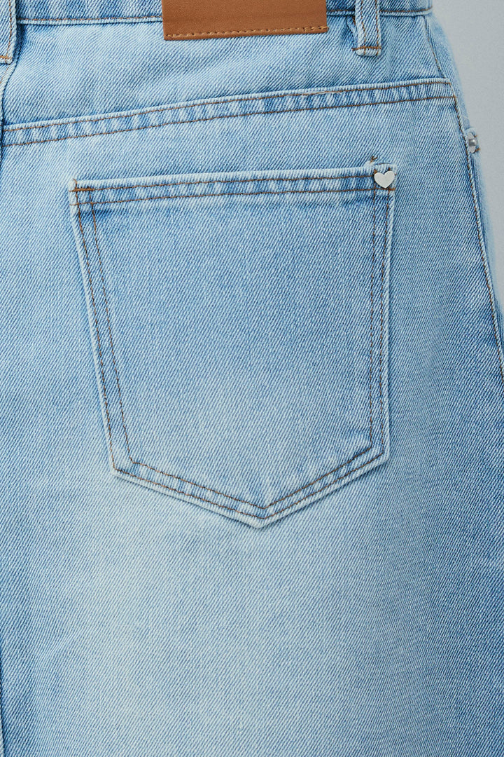 [予約/SET]ダブルジップスタンドカラーデニムブルゾン+シアーテレコヘンリーネックPO+デニムミニスカート(3set)