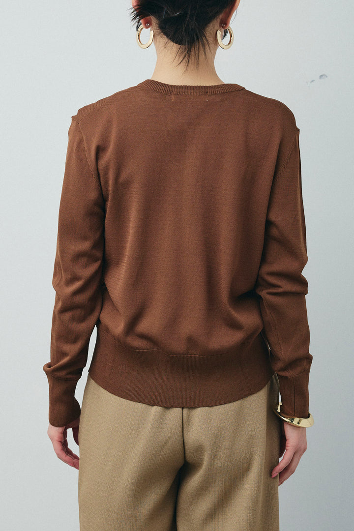 [予約]シェルボタンクルーネックCD