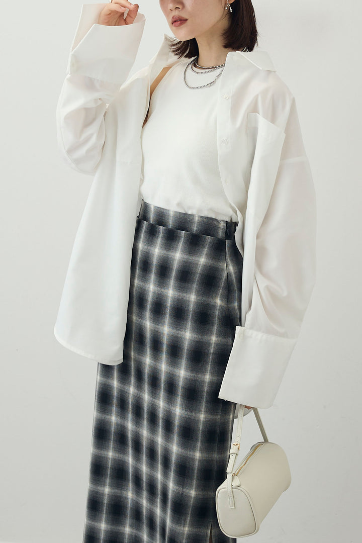 [予約]ビッグカフスオーバーサイズシャツ