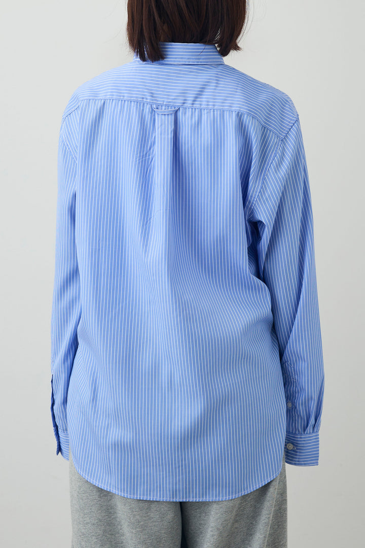 [予約/SET]ストライプシャツ+リネンタッチポロニットカーデ+ダブルウエストスウェットパンツ(3set)