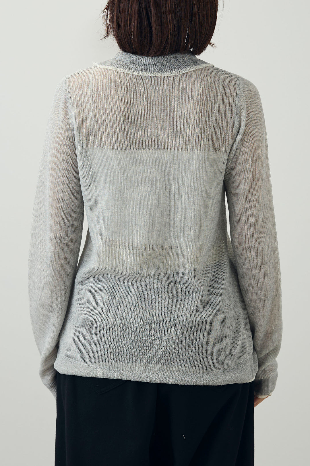 [予約/SET]ストライプシャツ+リネンタッチポロニットカーデ+ダブルウエストスウェットパンツ(3set)