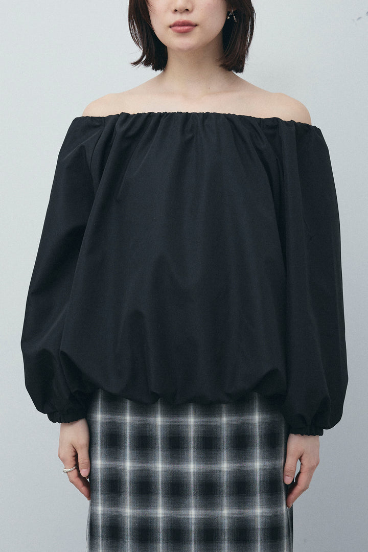 [予約/SET]オフショルバルーンブラウス+ダンボールニットスカート+スリットレギンス(3set)