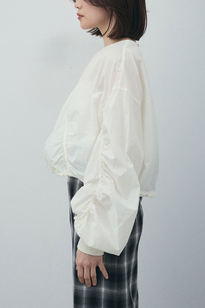 [予約/SET]シャーリングボリュームシアーPO+チェックストレートスカート(2set)