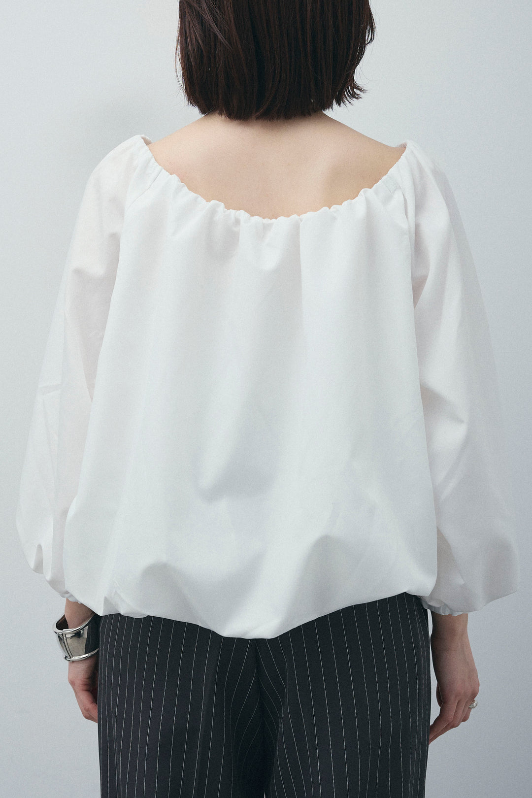 [予約/SET]オフショルバルーンブラウス+ダンボールニットスカート+スリットレギンス(3set)