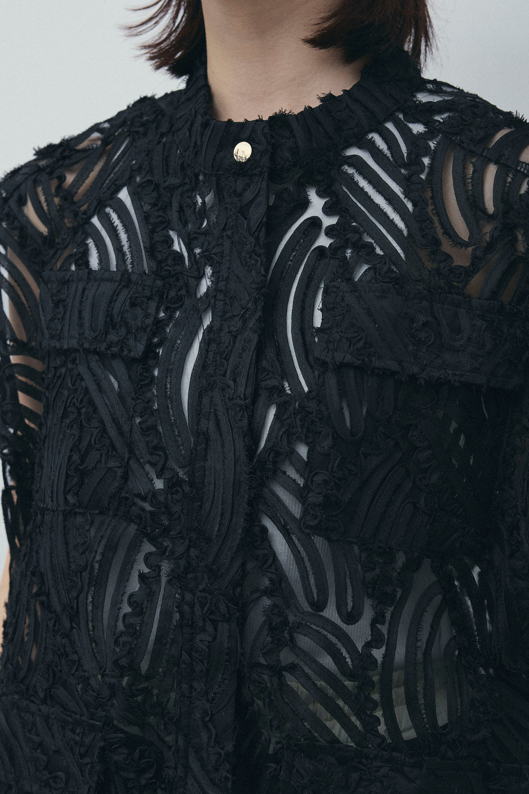 [予約]テープ刺繍ジレベスト