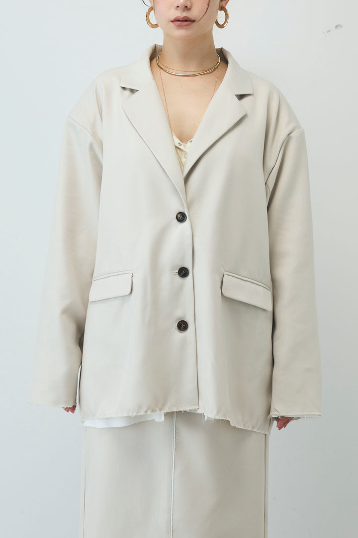 [予約/SET]ヘザーエステルテーラードジャケット+vintage-Tシャツ+スプリングニットスカート(3set)