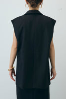 [予約/SET]ヘザーエステルテーラードジレ+サイドラインキャミサロペット(2set)