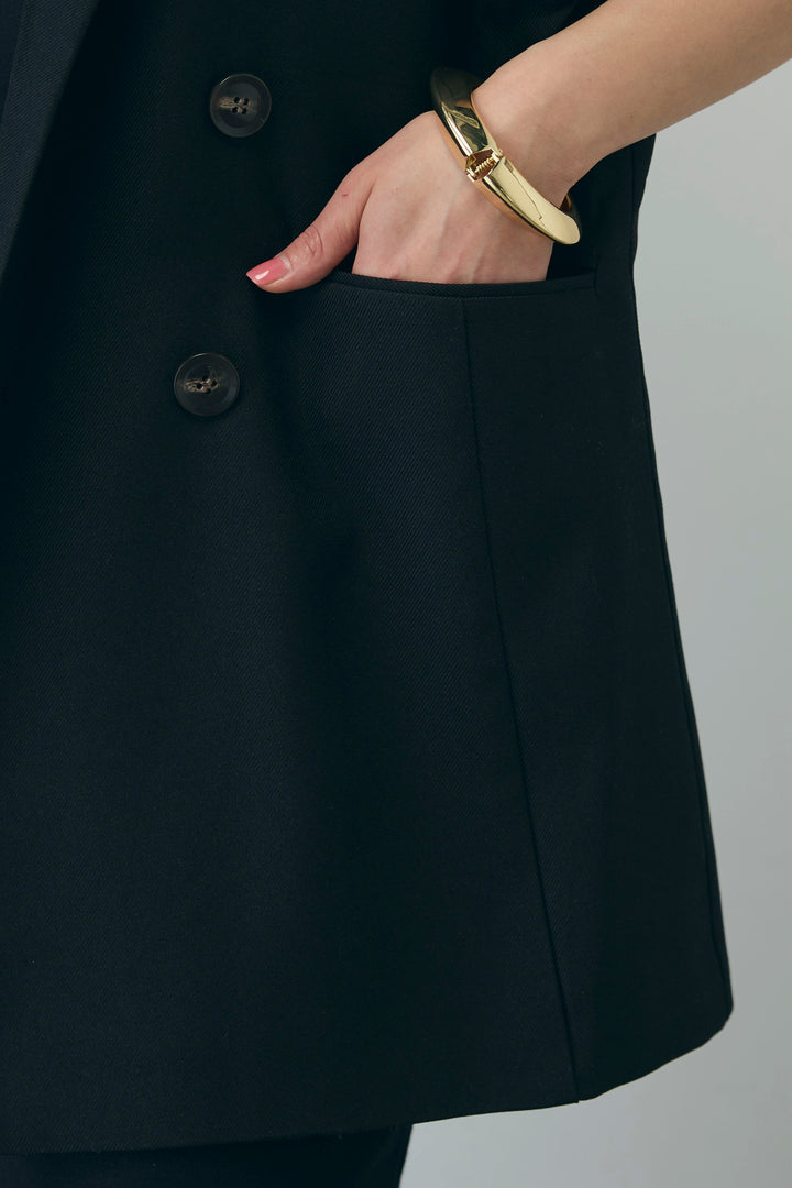 [予約/SET]ヘザーエステルテーラードジレ+フラワープリントキャミ+ヘザーエステルカーブパンツ(3set)