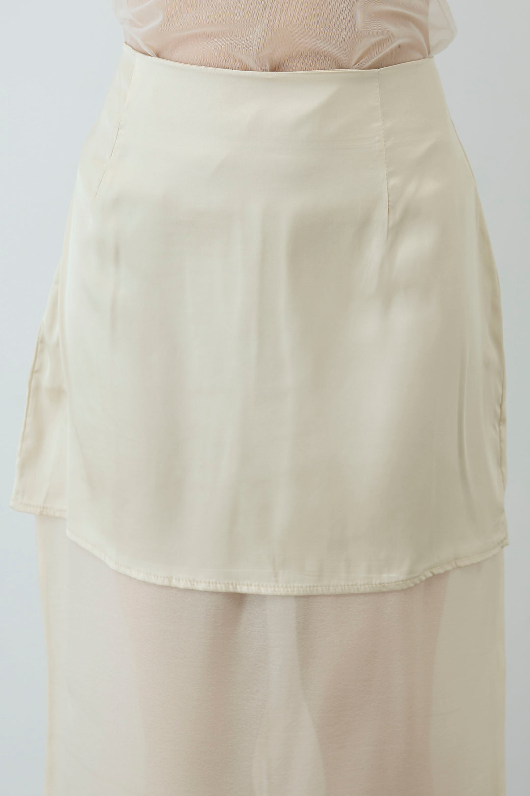 [予約/SET]ボリュームスリーブトレンチコート+シアーセットアップ(2set)