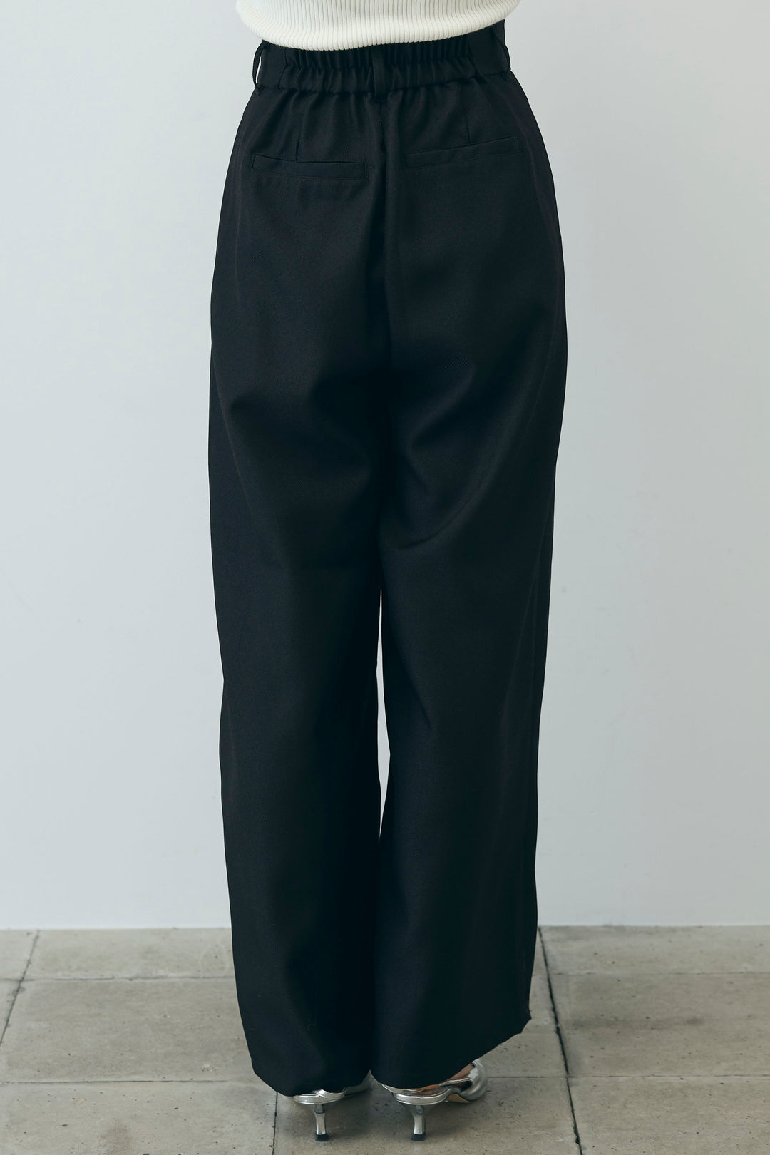 [予約/SET]シアーレイヤードトップス+ヘザーエステルカーブパンツ(2set)