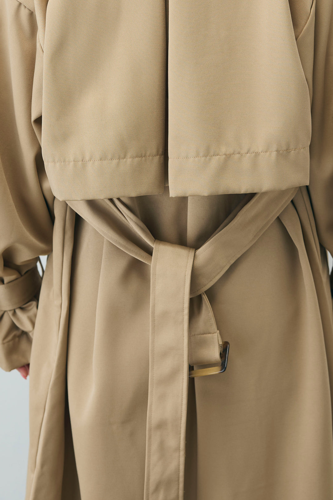 [予約/SET]ボリュームスリーブトレンチコート+シアーセットアップ(2set)