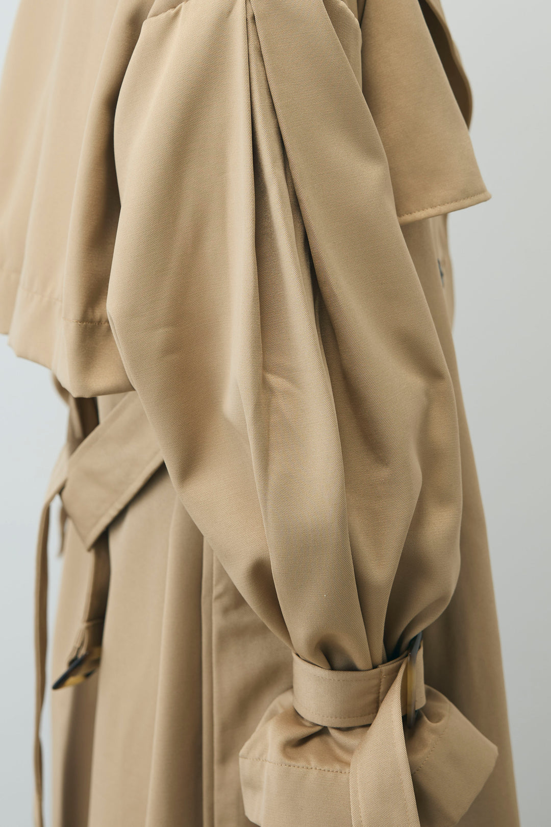 [予約/SET]ボリュームスリーブトレンチコート+シアーセットアップ(2set)