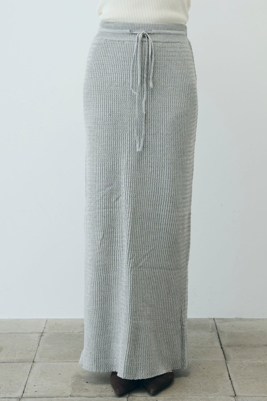 [予約/SET]ヘザーエステルテーラードジャケット+vintage-Tシャツ+スプリングニットスカート(3set)