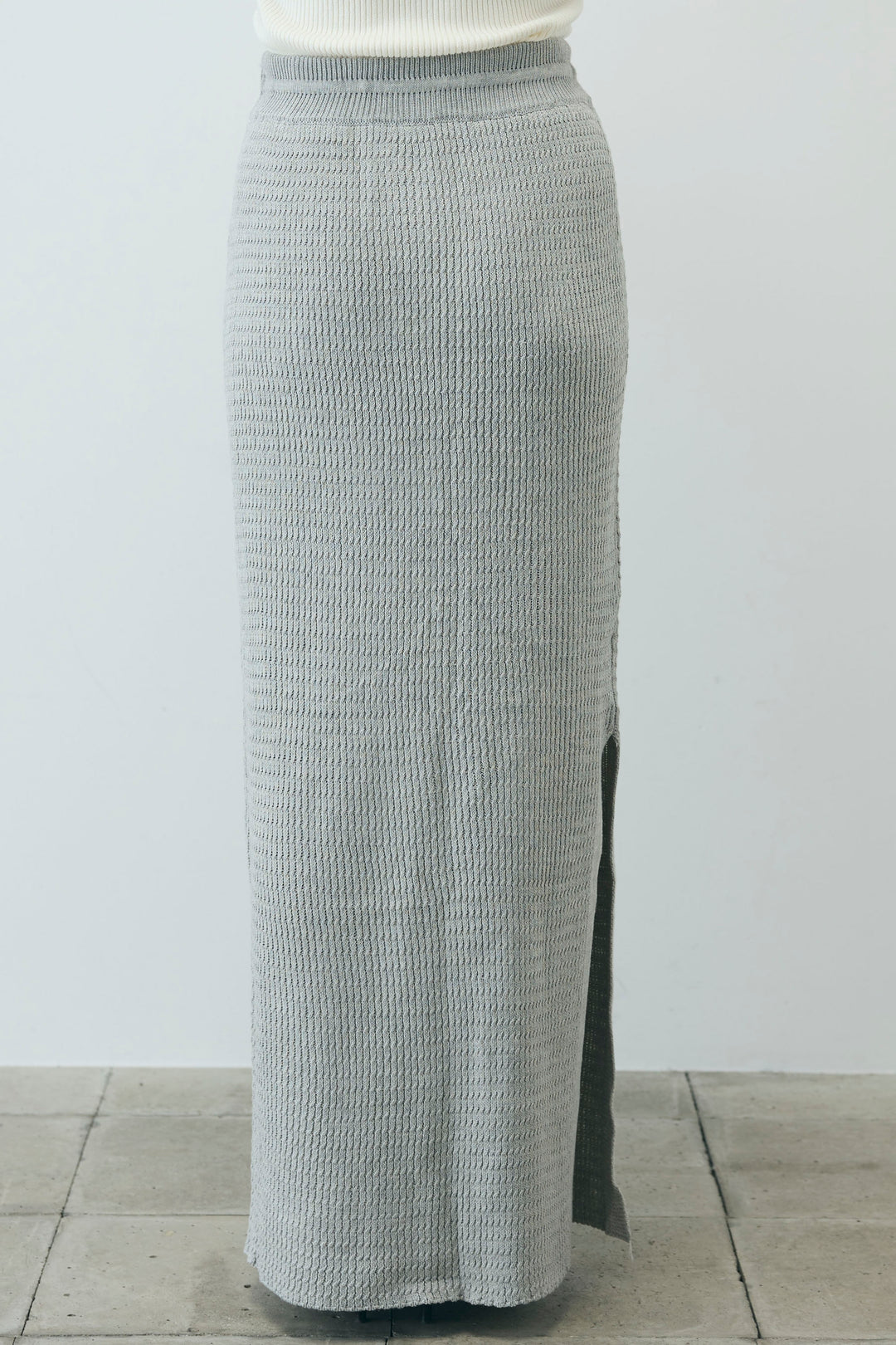 [予約/SET]ヘザーエステルテーラードジャケット+vintage-Tシャツ+スプリングニットスカート(3set)