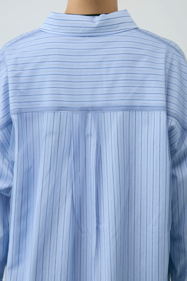 [予約]チュール被せオーバーサイズシャツ