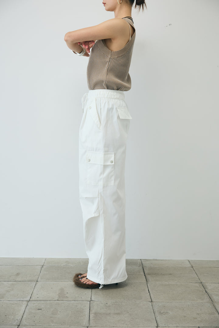 [予約/SET]チョークストライプニットベスト+カーゴパンツ(2set)