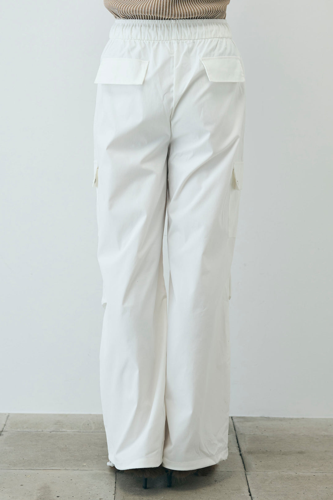 [予約/SET]編柄ノースリーブPO+カーゴパンツ(2set)