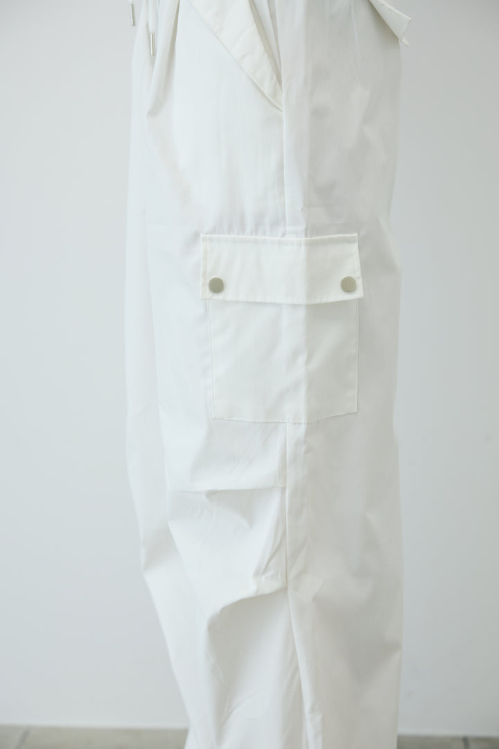 [予約/SET]シアーノースリーブニット+ネーム入りアメスリタンク+カーゴパンツ(3set)