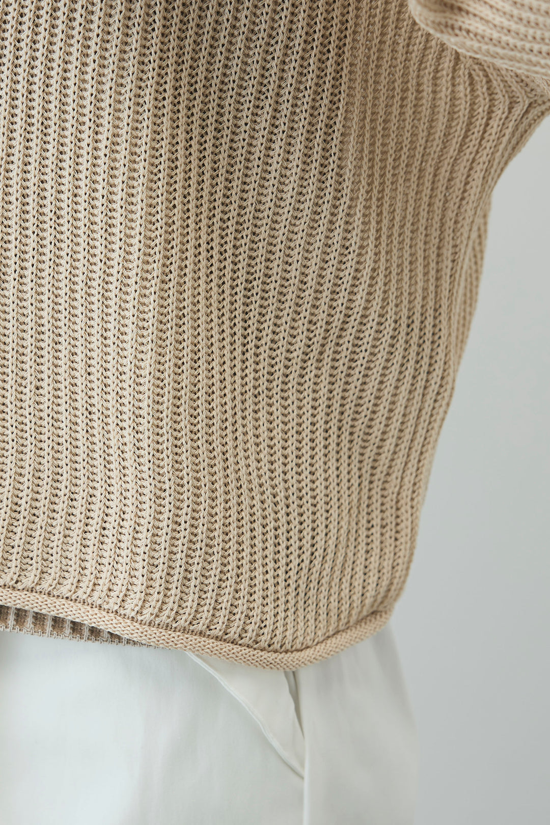 [予約/SET]編柄ノースリーブPO+リネンタッチルーズニットプルオーバー(2set)