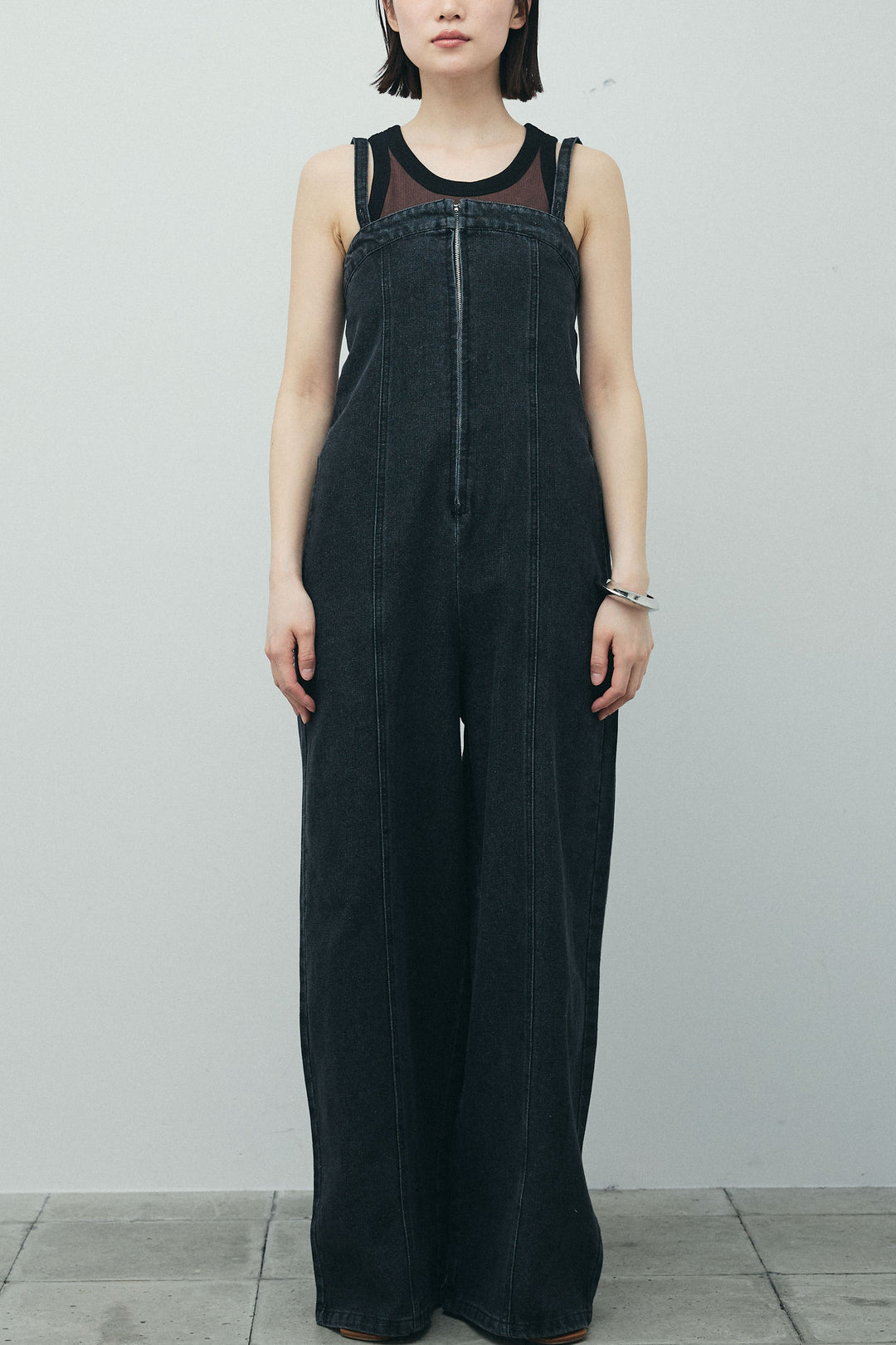 [予約/SET]ヘザーエステルテーラードジャケット+デニムオールインワン(2set)