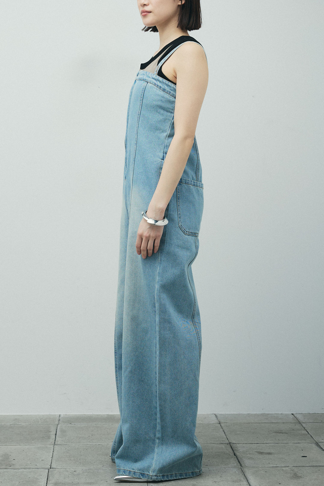 [予約/SET]ヘザーエステルテーラードジャケット+デニムオールインワン(2set)