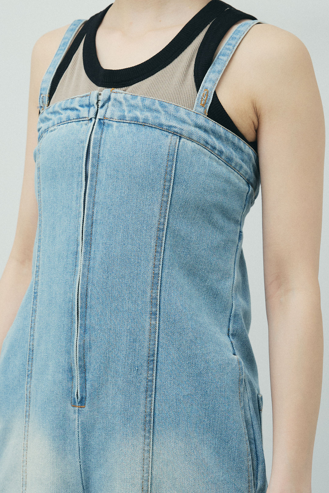 [予約/SET]ヘザーエステルテーラードジャケット+デニムオールインワン(2set)