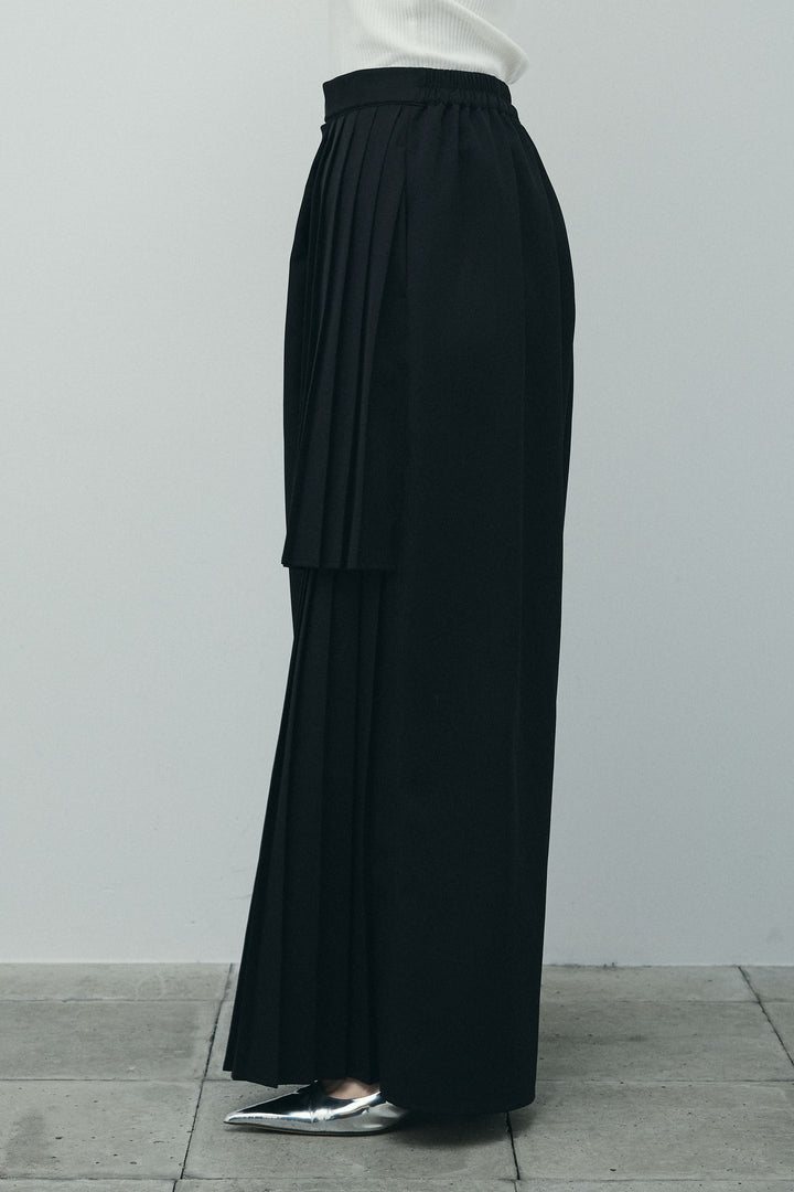 [予約]アシメプリーツパンツ