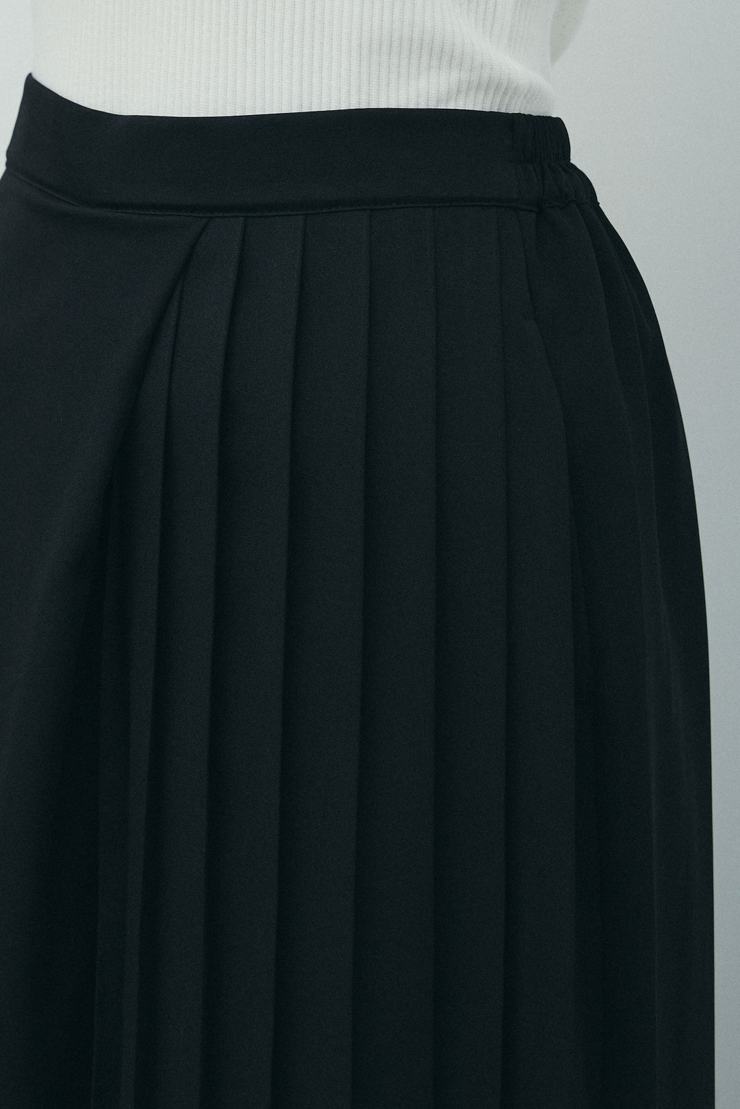 [予約/SET]畦編み金釦ルーズベスト+アシメプリーツパンツ(2set)