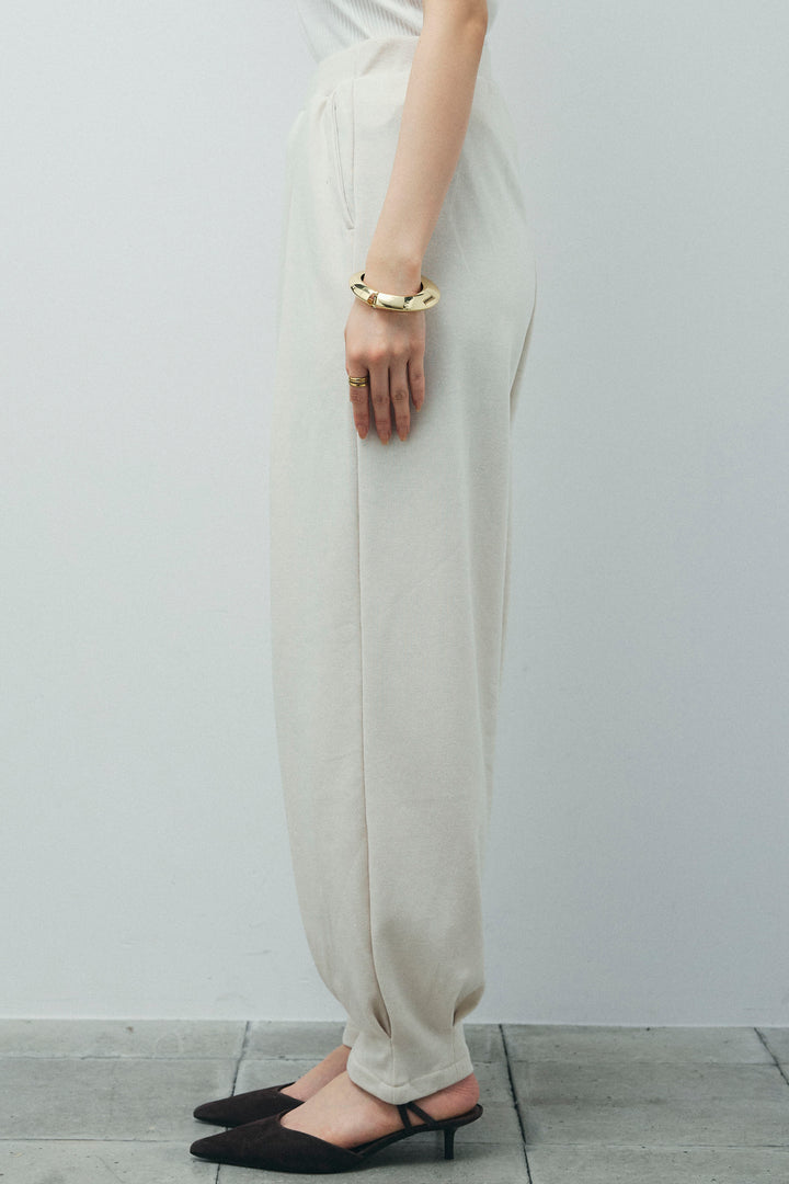 [予約/SET]フェイクスウェードショートベスト+タックボリュームスウェットパンツ(2set)