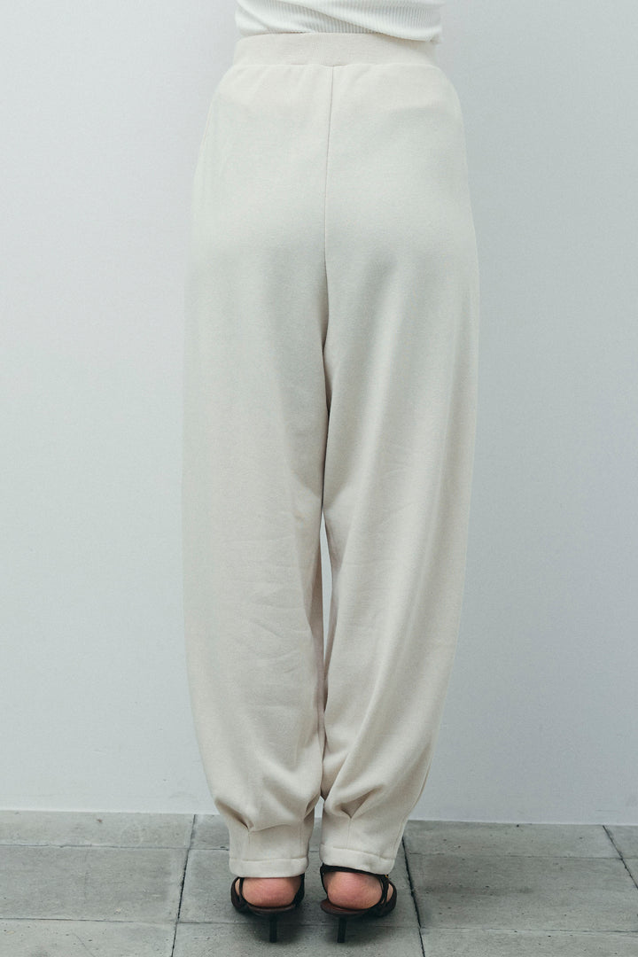 [予約/SET]ヘザーエステルテーラードジレ+タックボリュームスウェットパンツ(2set)