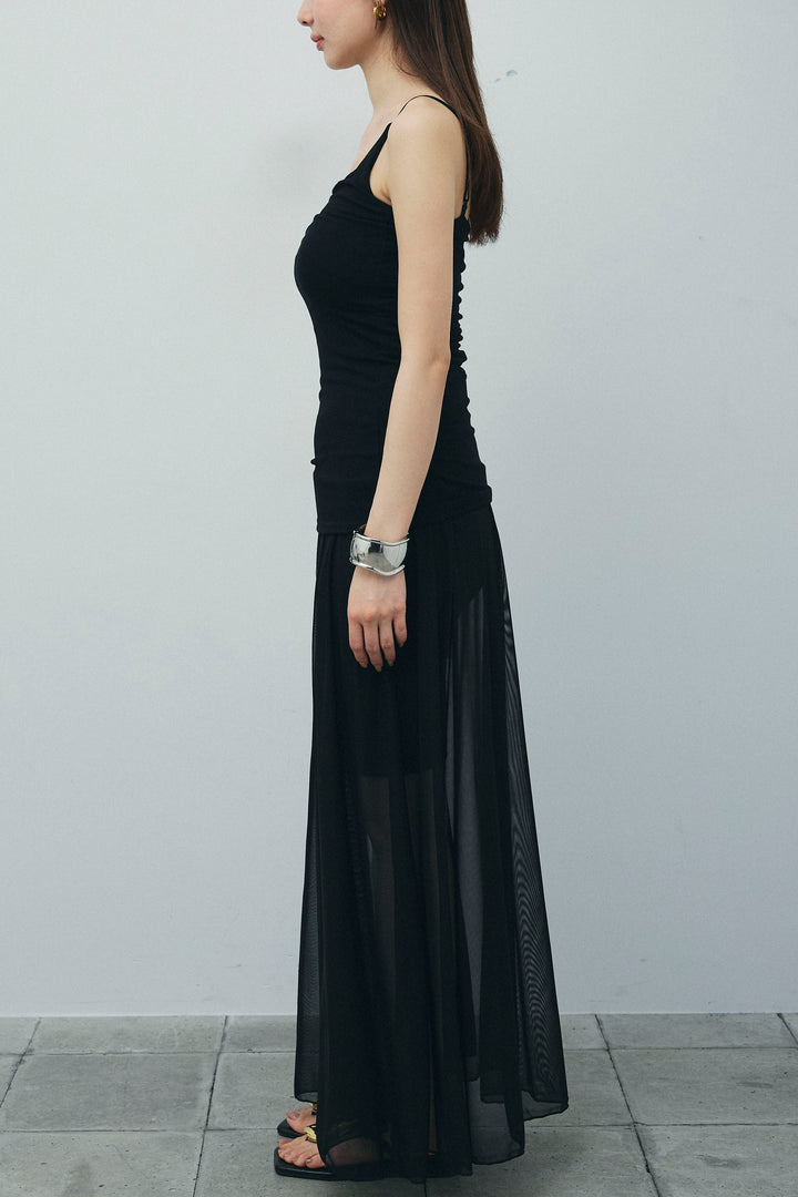 [予約/SET]ヘザーエステルテーラードジレ+シアーキャミOP(2set)