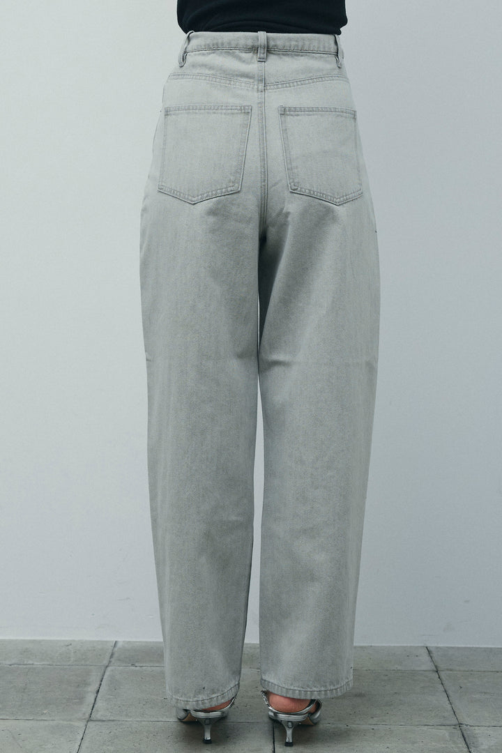 [予約/SET]2WAYキャミソールビスチェシャツ+カットアウトリブタンク+ヴィンテージカーブデニムパンツ(3set)