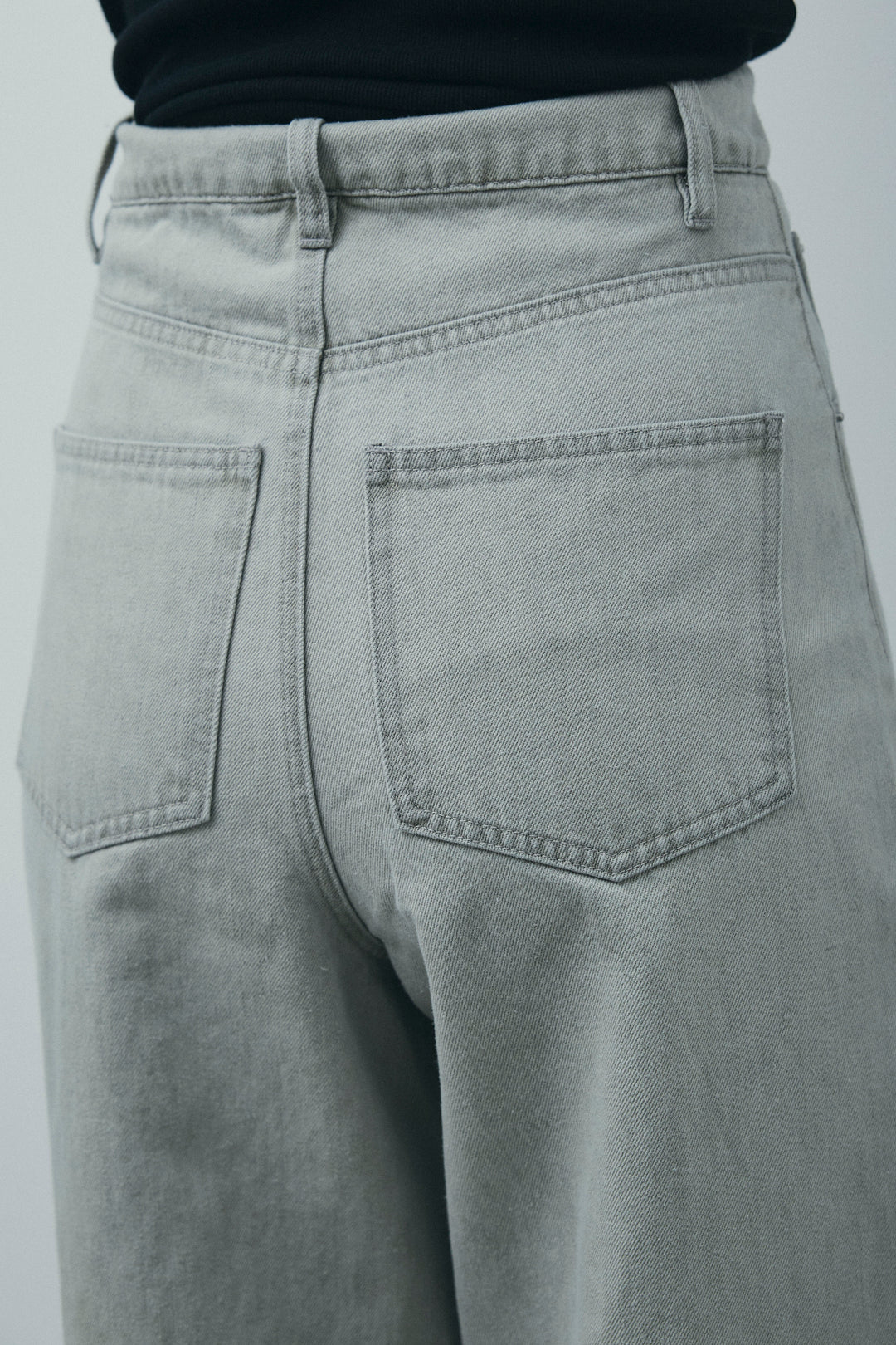 [予約/SET]ストライプバルーンアメスリTOPS+ヴィンテージカーブデニムパンツ(2set)