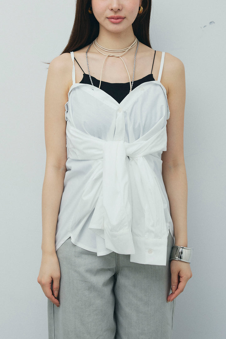 [予約]2WAYキャミソールビスチェシャツ