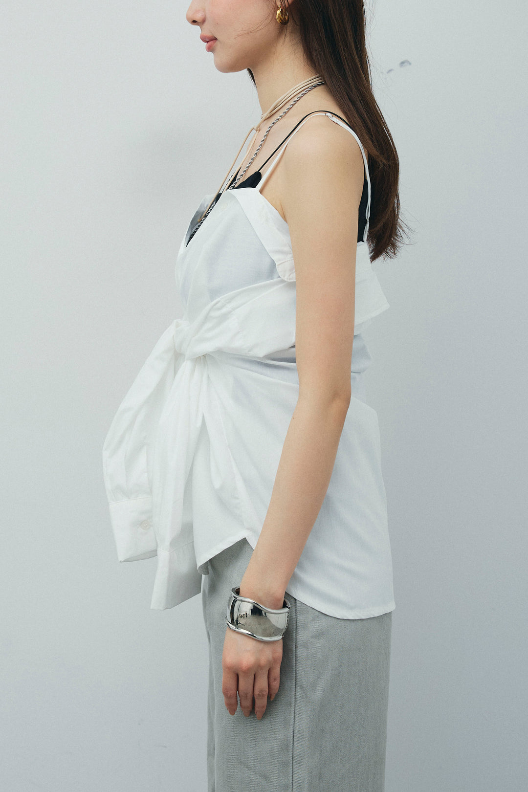 [予約]2WAYキャミソールビスチェシャツ