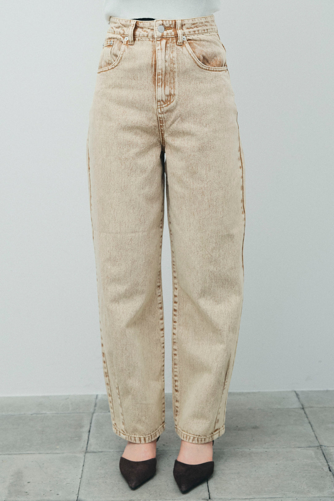 [予約]ヴィンテージカーブデニムパンツ