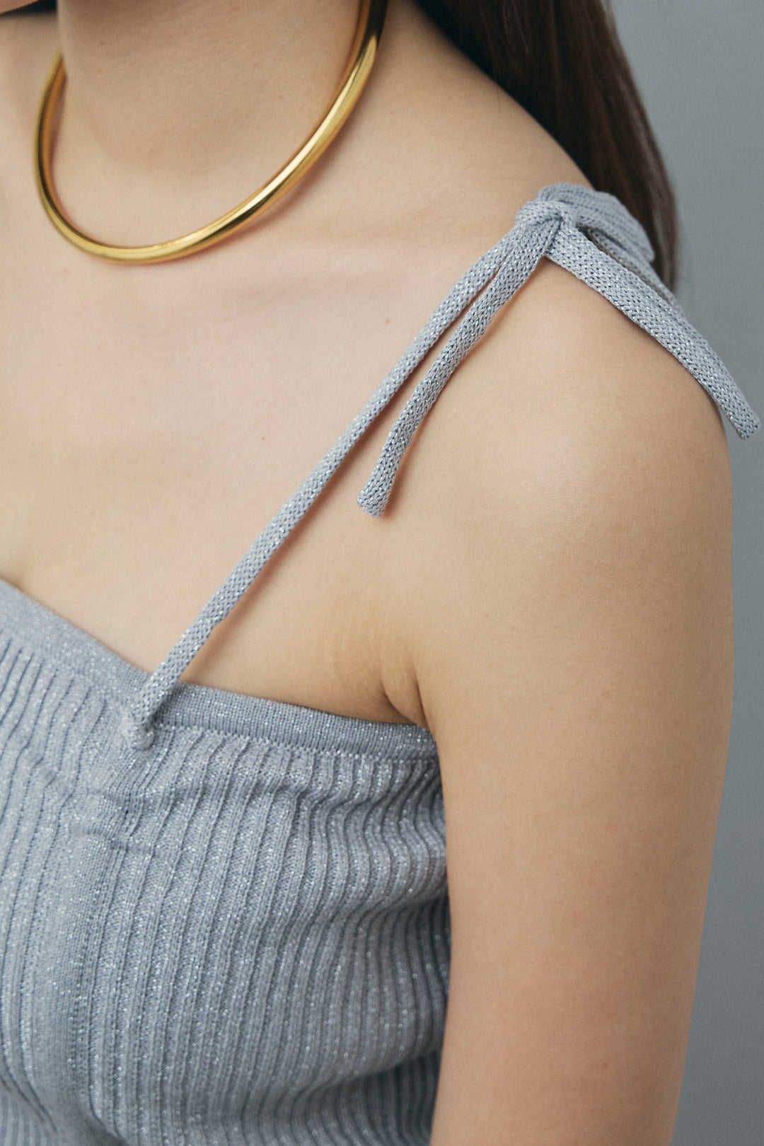 [予約/SET]ノーカラージレ+ドロストラメニットキャミ+サイドラインリラックスパンツ(3set)