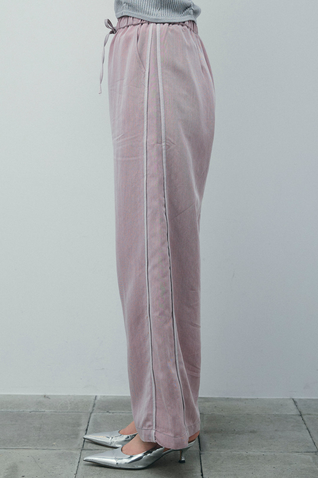 [予約/SET]スキッパービッグシャツ+サイドラインリラックスパンツ(2set)