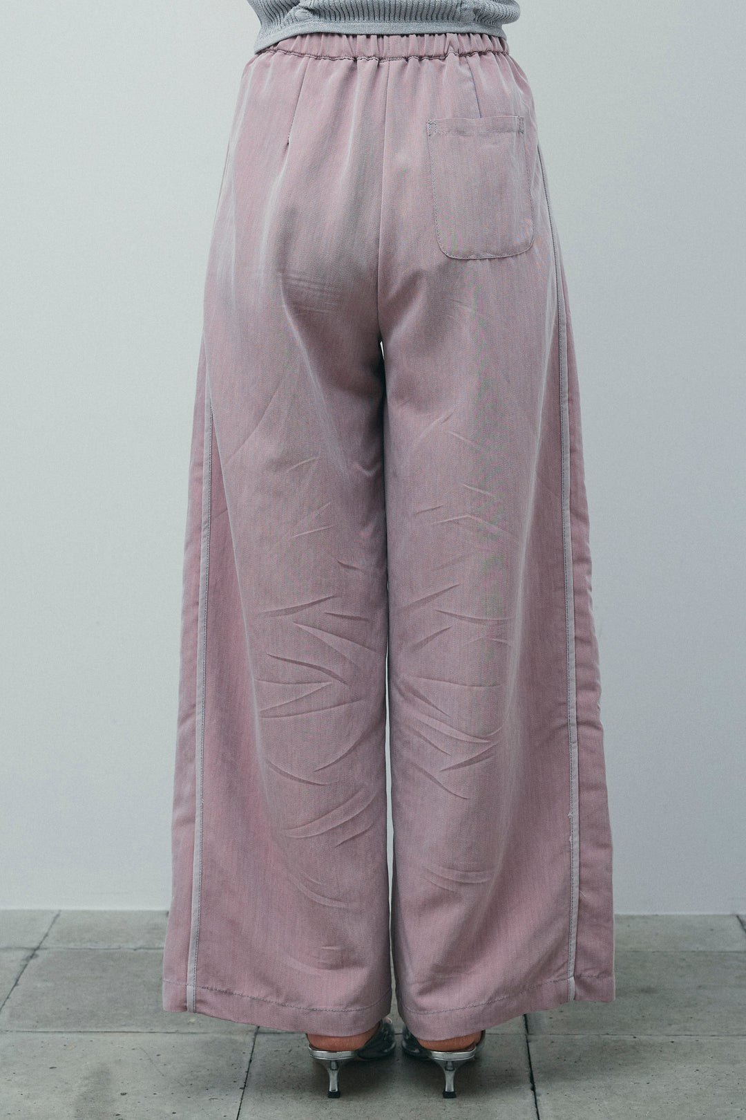 [予約/SET]ノーカラージレ+サイドラインリラックスパンツ(2set)