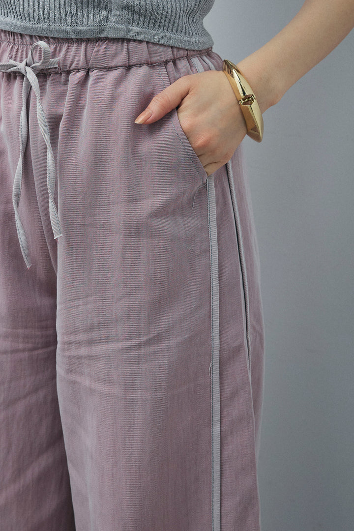 [予約/SET]スキッパービッグシャツ+サイドラインリラックスパンツ(2set)