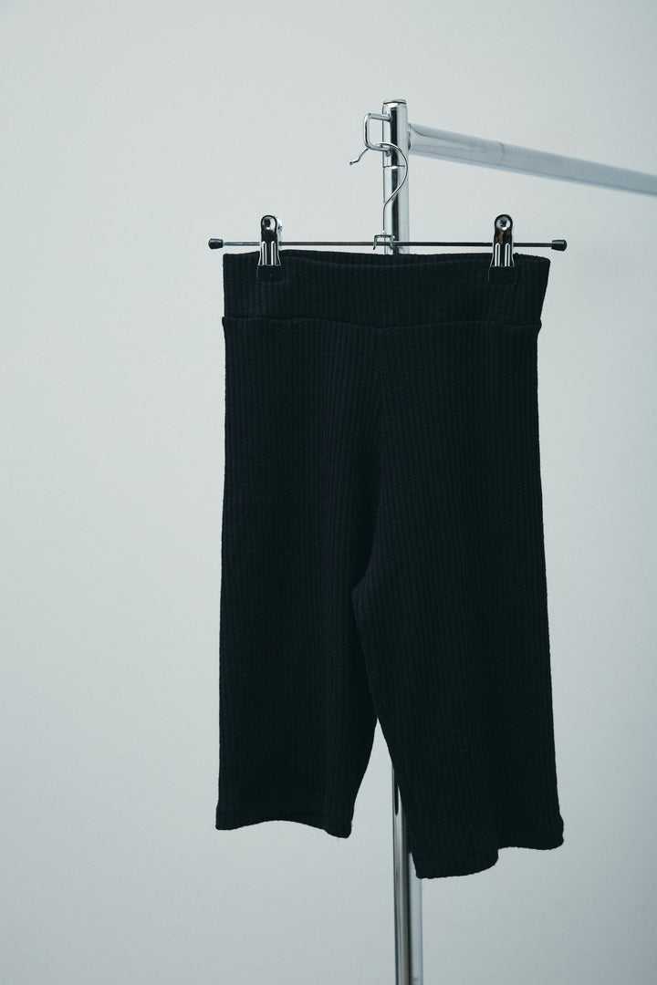 [予約/SET]ウエストラップロングシャツ+シアーキャミOP+リブハーフレギンス(3set)