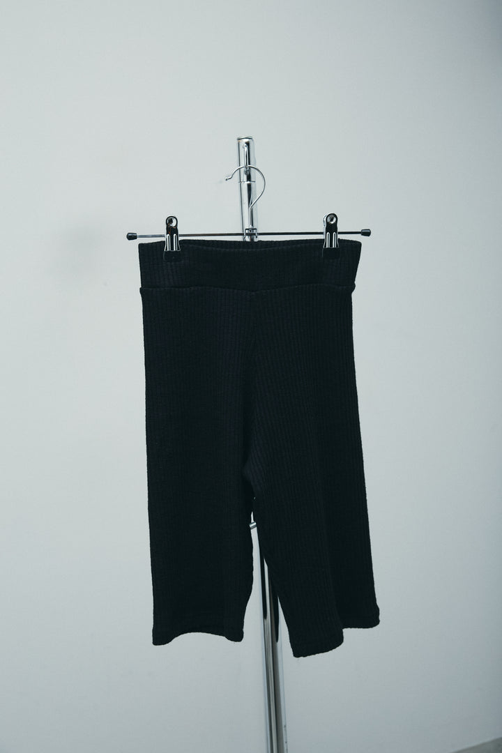 [予約/SET]ウエストラップロングシャツ+シアーキャミOP+リブハーフレギンス(3set)