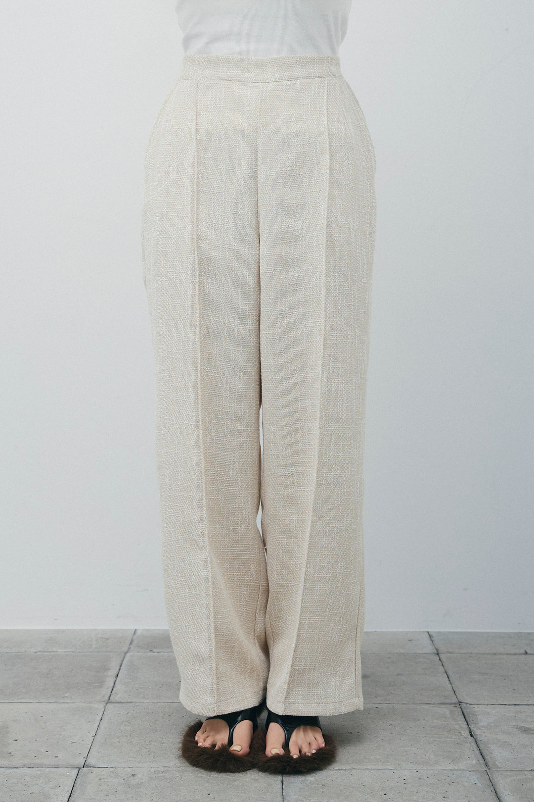 [予約/SET]バンピーステッチ2WAYベスト+サマーツイードタックパンツ(2set)