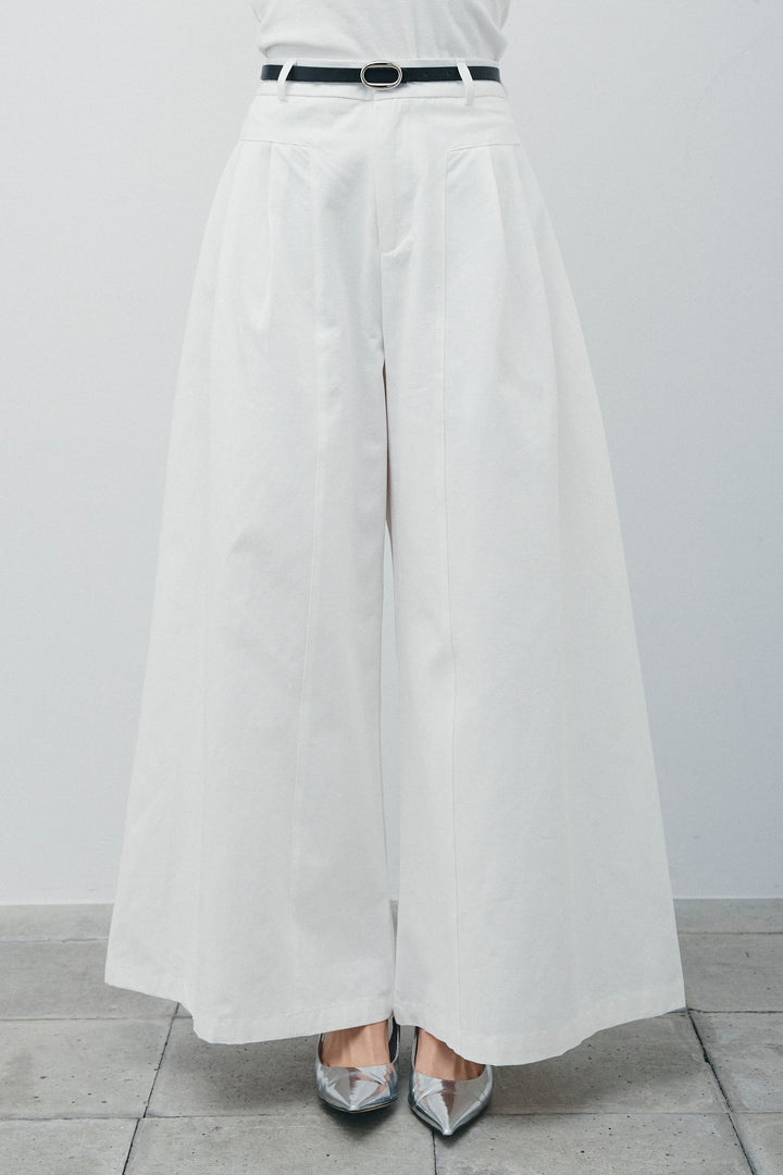 [予約/SET]カップ付きホルターネックタンク+バンピーステッチ2WAYベスト+ベルト付きバギーパンツ(3set)