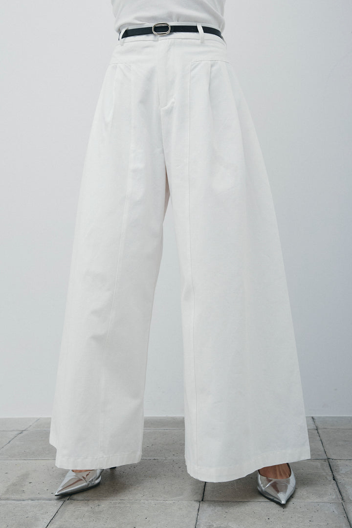 [予約/SET]カップ付きホルターネックタンク+バンピーステッチ2WAYベスト+ベルト付きバギーパンツ(3set)