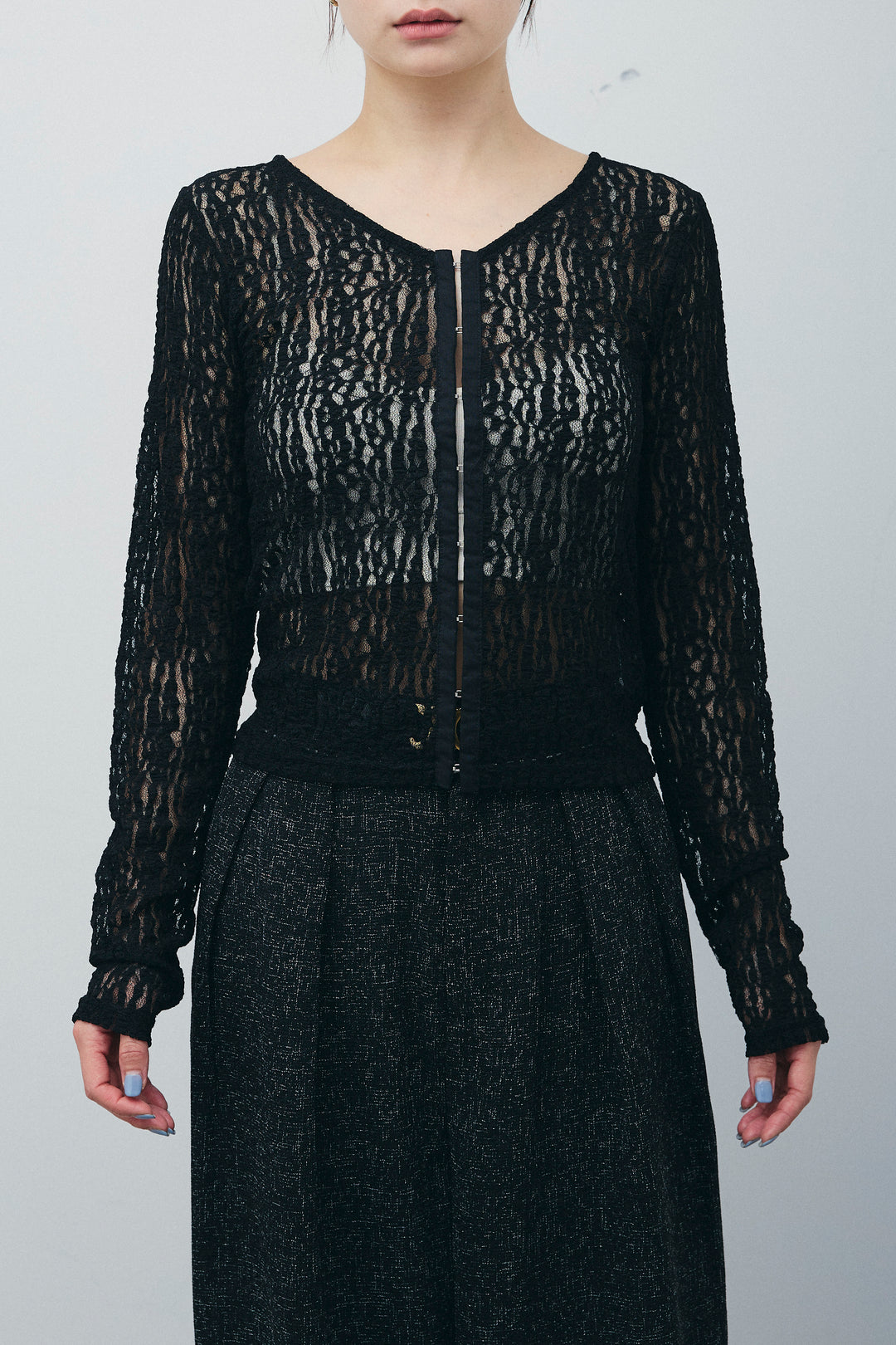 [予約/SET]レースフロントホックPO+テーラーカラーオールインワン(2set)