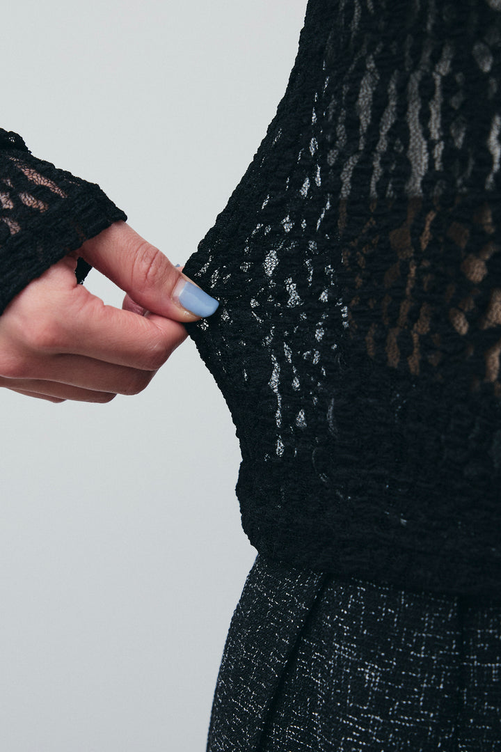 [予約/SET]レースフロントホックPO+テーラーカラーオールインワン(2set)